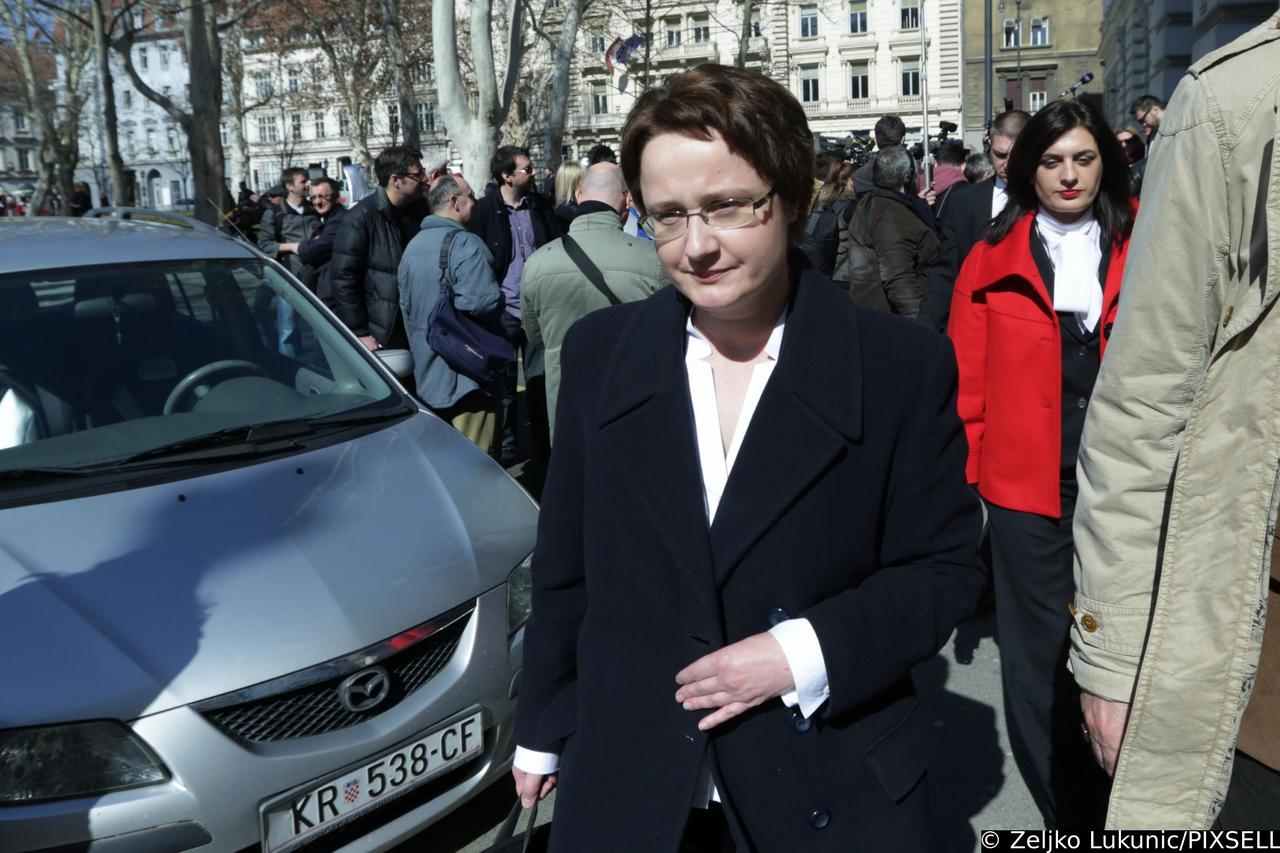 Zagreb: Izlazak sa Županijskog suda nakon objave presude za Fimi mediju