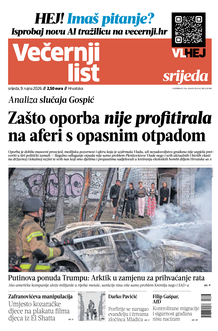 Večernji list naslovnica