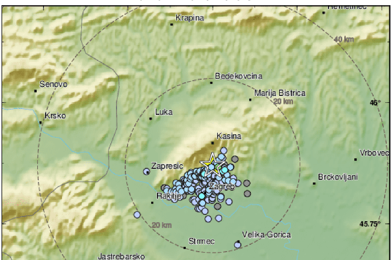 Slab potres u Markuševcu