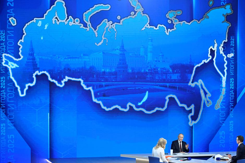 Russian President Putin holds the annual press conference in Moscow