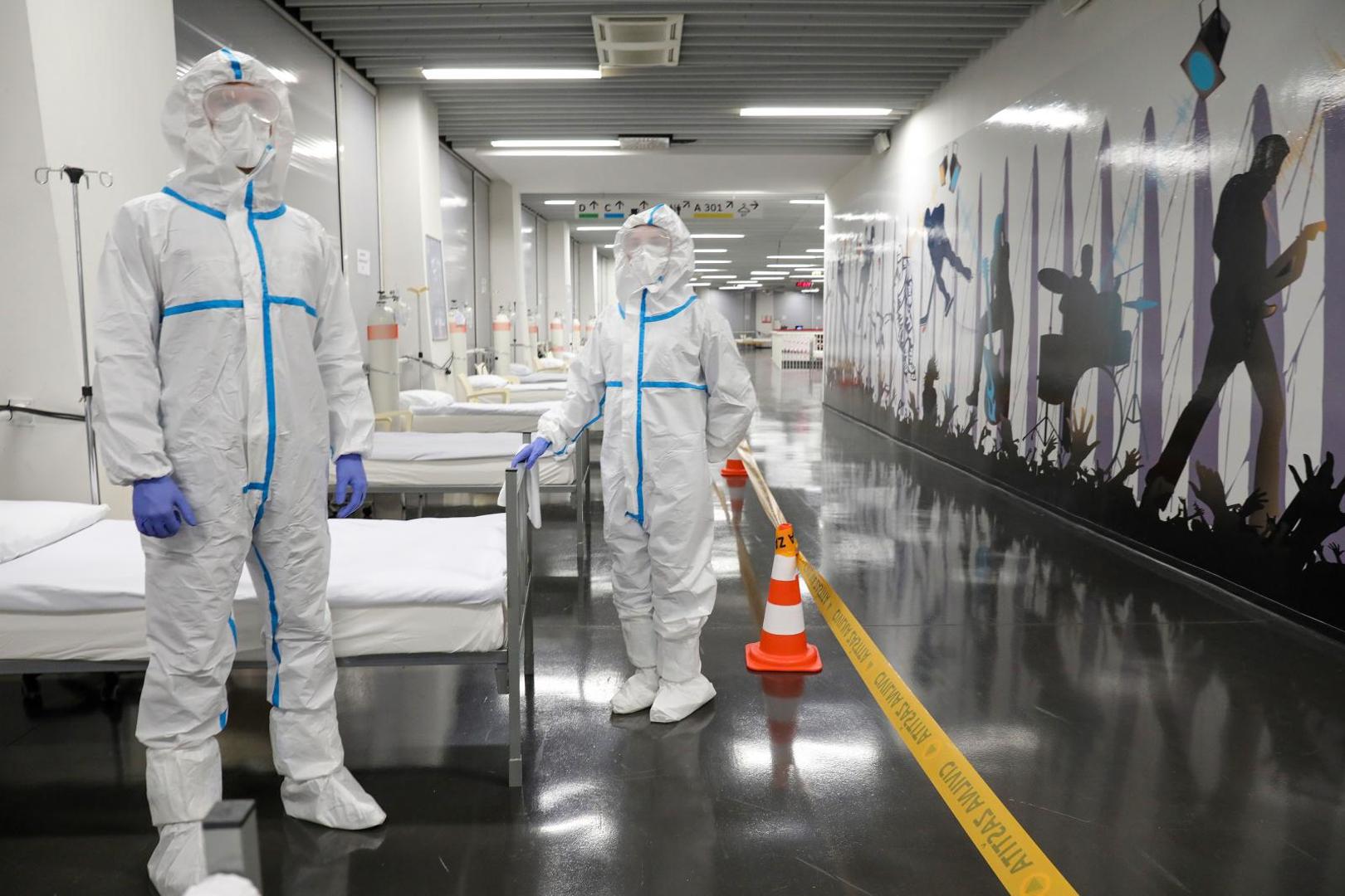 03.11.2020., Zagreb - Predstavljanje operativnog stozera Arene Zagreb za pomoc zdravstvenom sustavu RH u razdoblju COVID-19 pandemije. Photo: Emica Elvedji/PIXSELL