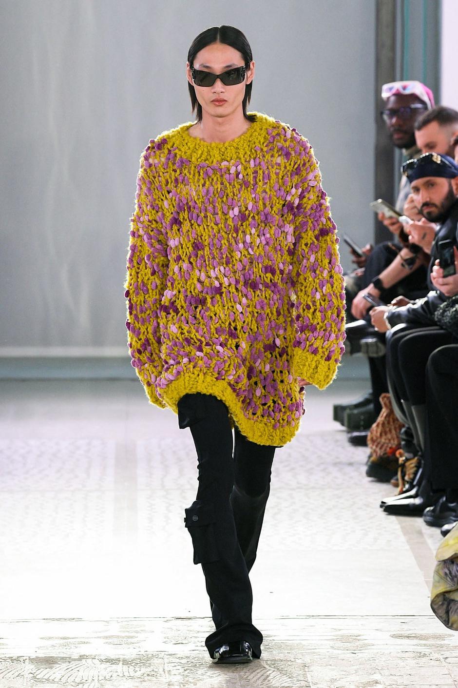 Défilé automne hiver 2022 Trussardi lors de la Fashion Week à Milan Défilé automne hiver 2022 Trussardi lors de la Fashion Week à Milan 