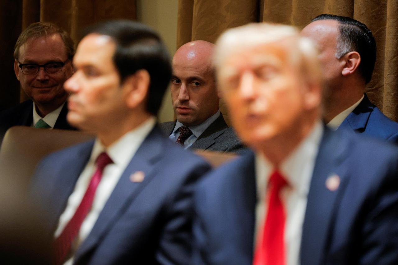 U.S. President Trump hosts his first cabinet meeting