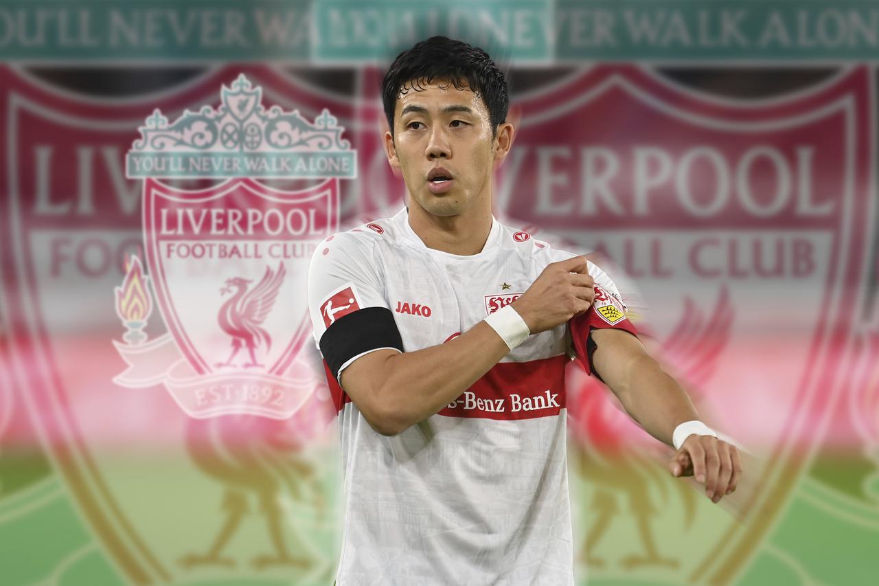 Wataru ENDO (VFB Stuttgart) apparently before moving to Liverpool.