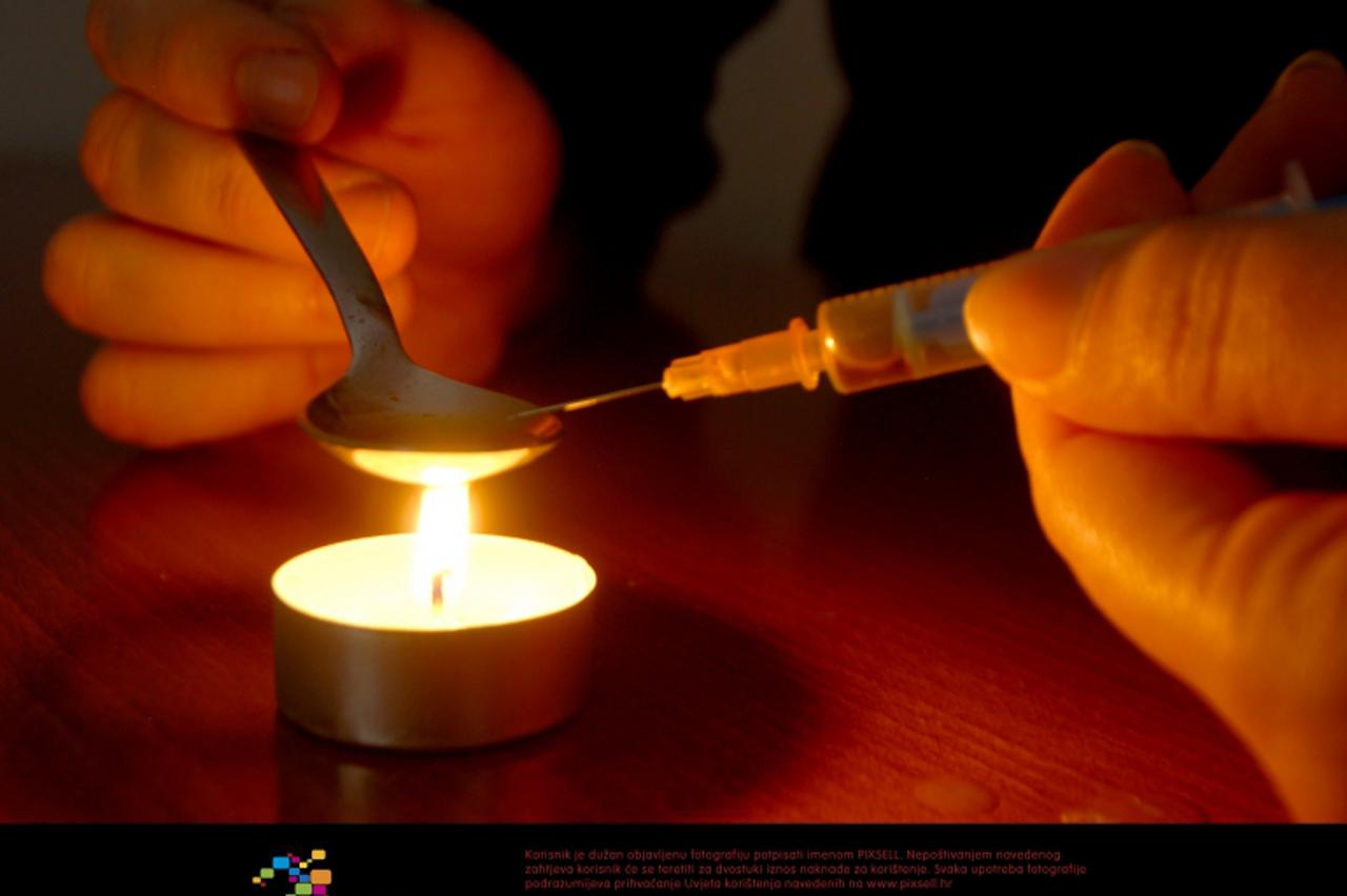 \'30.11.2010., Varazdin - U zupaniji su cak 772 ovisnika o drogama, a ove su godine 232 lijecena.Ilustracija,  Photo: Marko Jurinec/PIXSELL\'