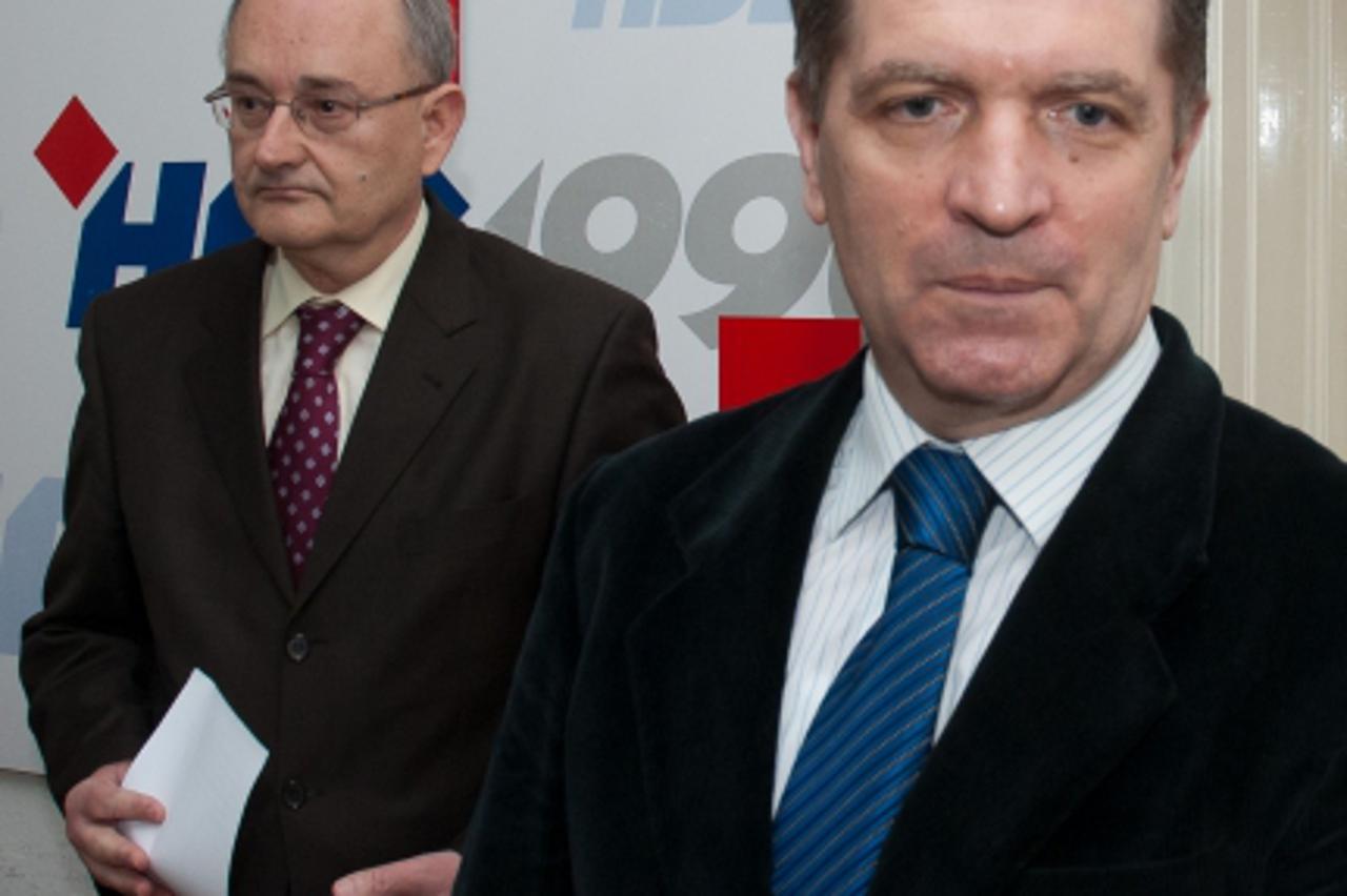 \'bih...mostar...08.03.2011...hdz 1990, bozo ljubic i veso vegar foto: zoran grizelj vecernji list\'