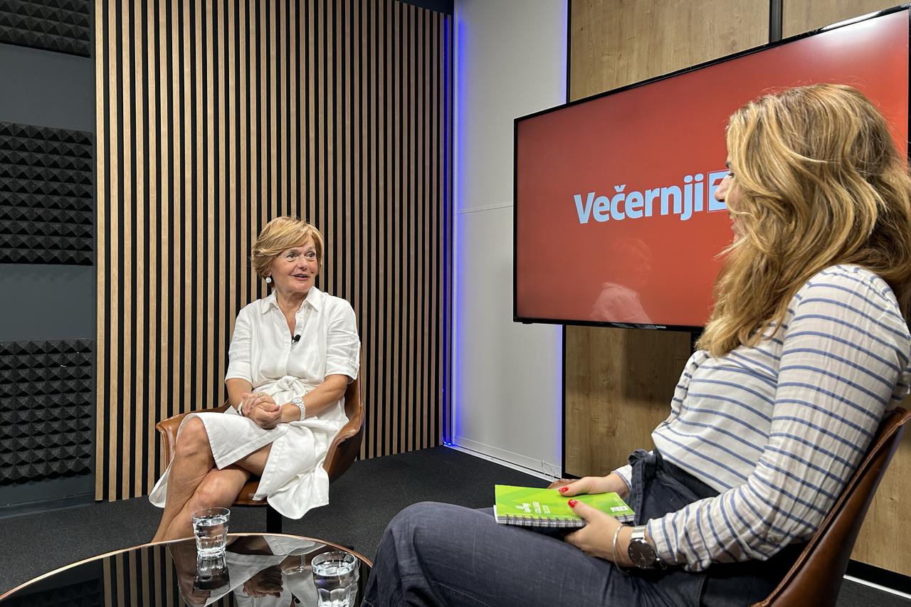 Ankica Mamić u studiju Večernjeg lista