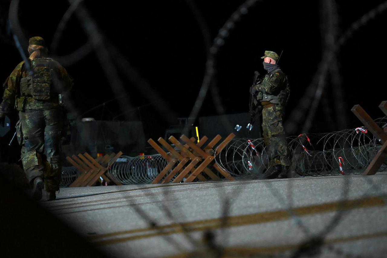 German army Bundeswehr during Red Storm Bravo Ecercise in Hamburg