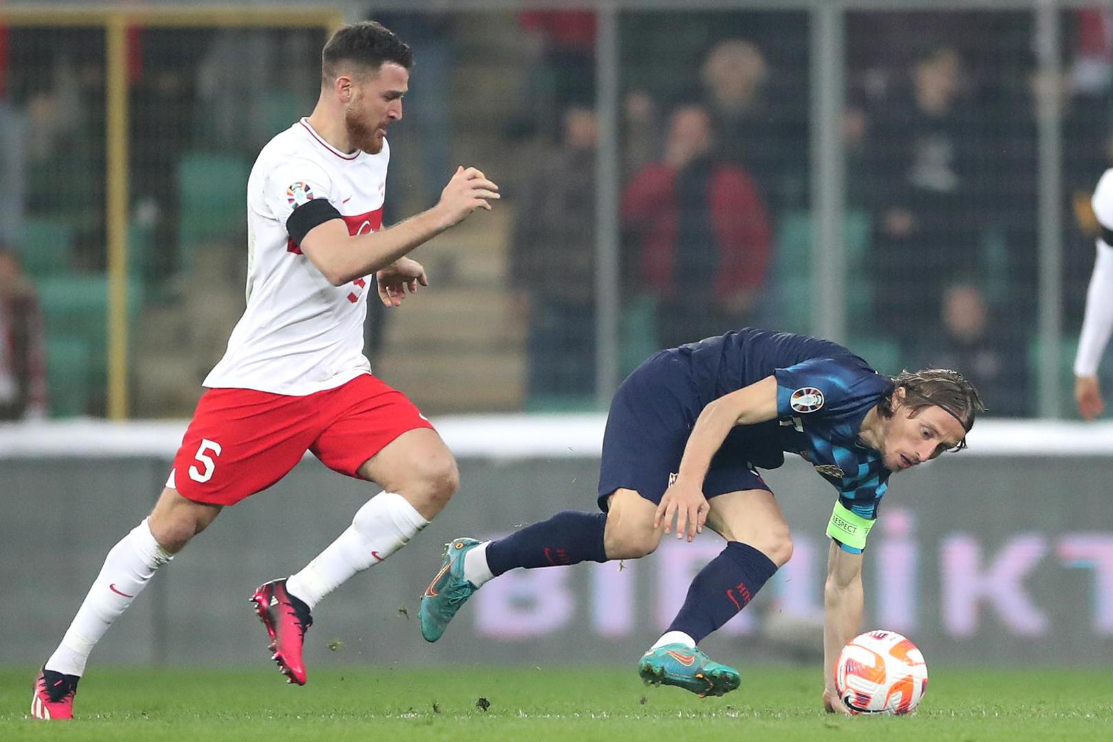 28.03.2023., stadion Timsah Arena, Bursa, Turska - Kvalifikacije za Europsko prvenstvo 2024. godine, skupina D, 2 kolo, Turska - Hrvatska. Photo: Slavko Midzor/PIXSELL