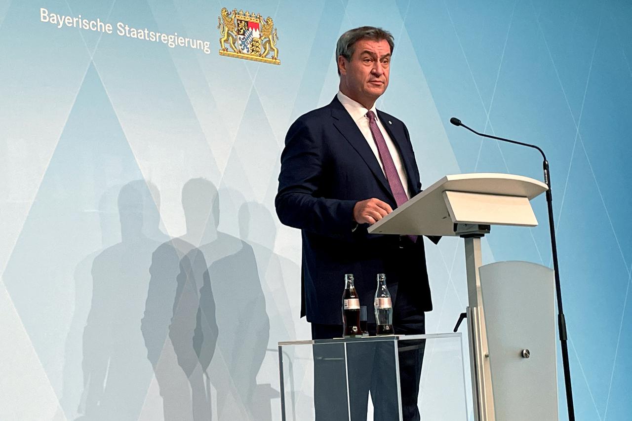 Bavarian Premier Markus Soeder news conference in Munich
