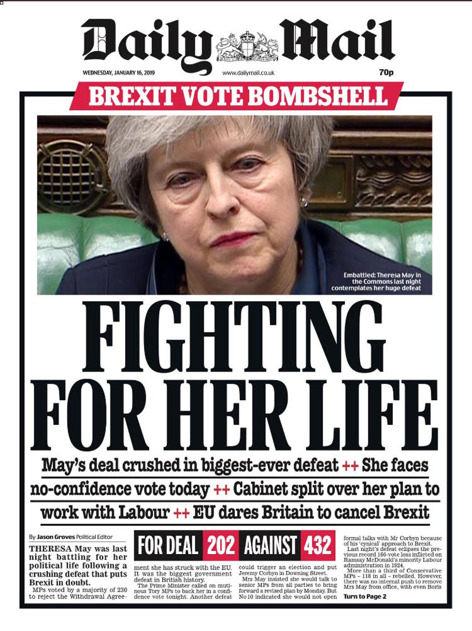 Naslovnice britanskih novina nakon glasovanja