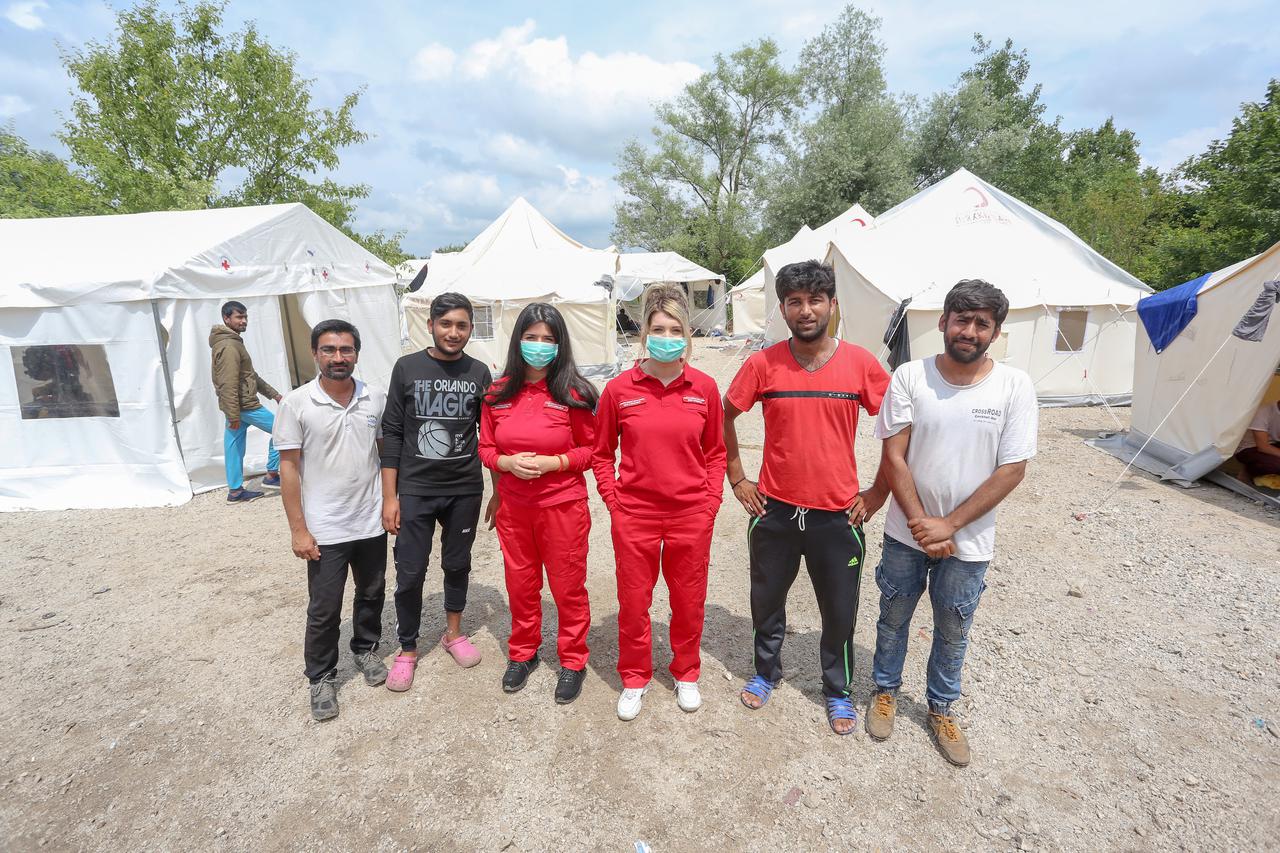 Migranti u kampu Vučjak