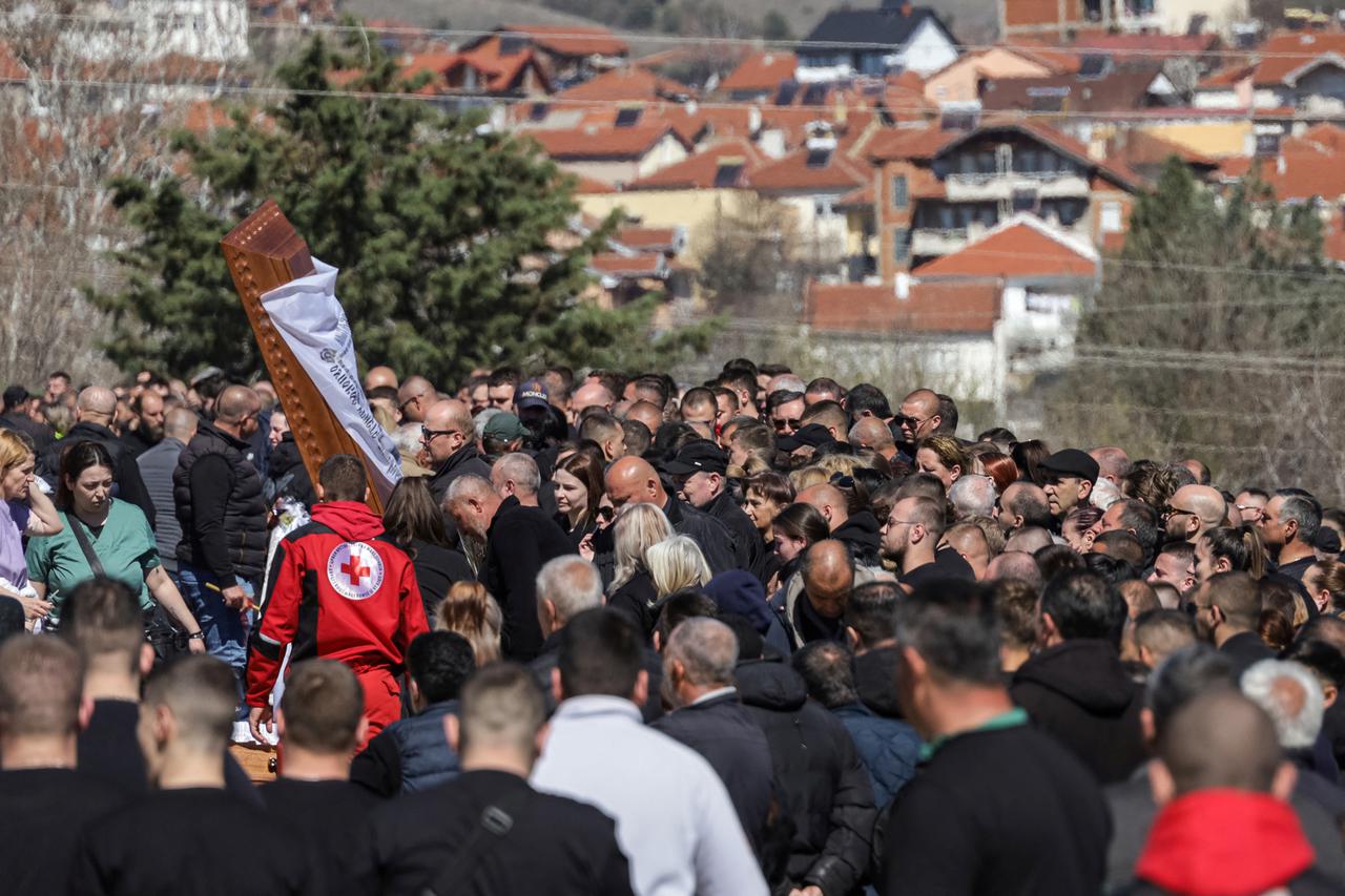 Joint funeral for the victims of the fire at the Pulse nightclub in Kocani