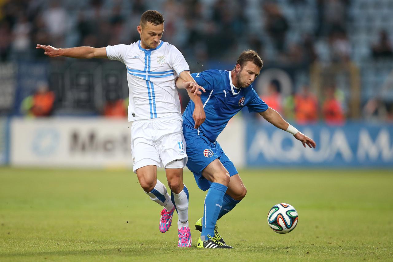 11.07.2014., stadion Kantrida, Rijeka - Superkup, GNK Dinamo - HNK Rijeka. Ivan Tomecak, Domagoj Antolic.  Photo: Igor Kralj/PIXSELL