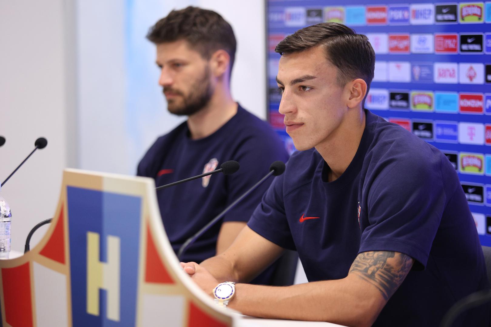  Na svojoj prvoj konferenciji za medije kao reprezentativac poručio je: „Htio bih zahvaliti svima. Jako sam sretan što sam ovdje. Veselim se svakom treningu i na meni je da se pokažem.“