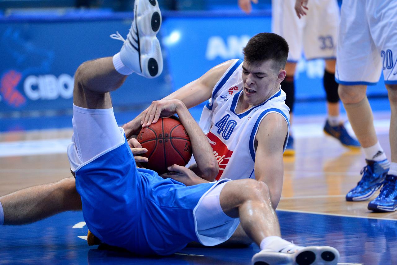 19.05.2015., KC Drazen Petrovic, Zagreb -  A1 liga - Liga za prvaka, 14. kolo, KK Cibona - KK Alkar. Ivica Zubac. Photo: Marko Prpic/PIXSELL