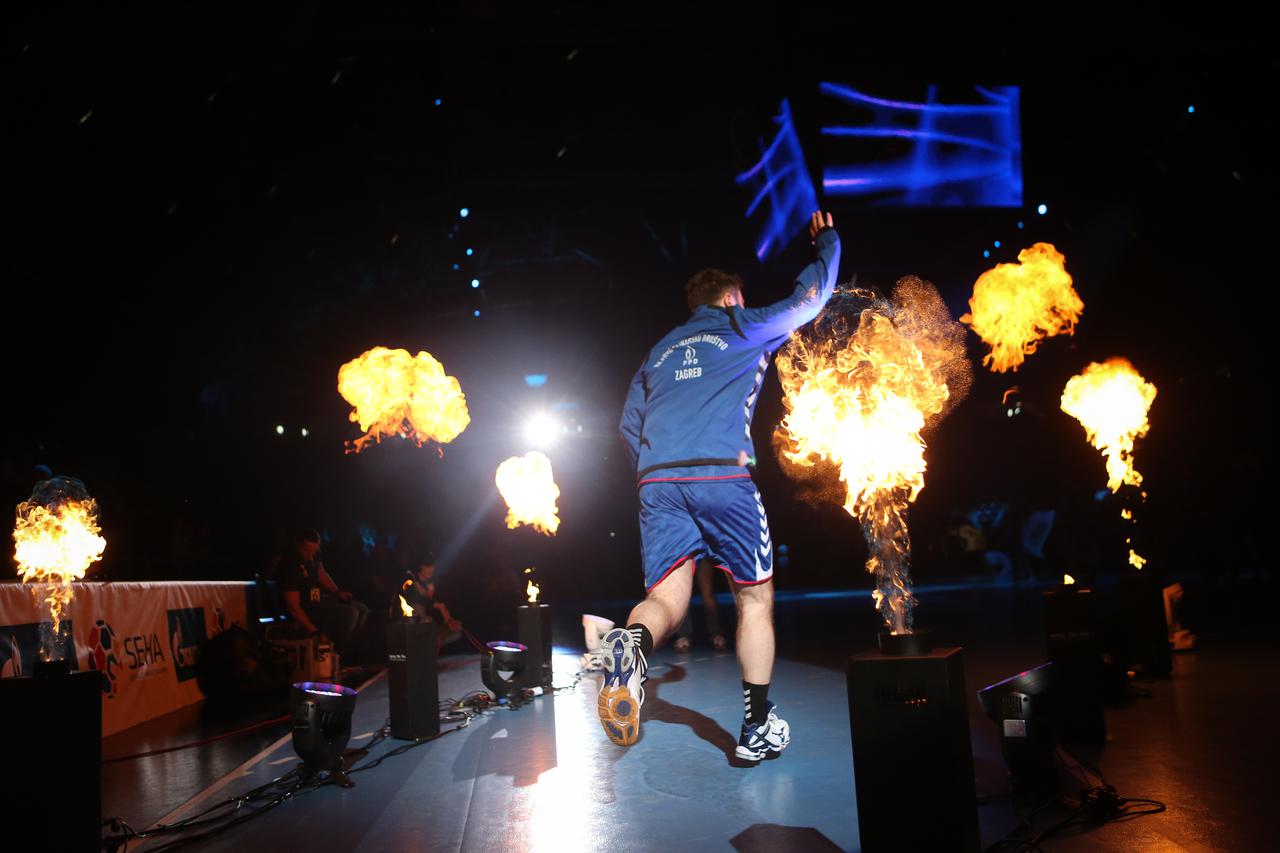 - Zagreb PPD player  during the Final Tournament - Final Four - SEHA - Gazprom league, PPD Zagreb - Tatran Prešov, Playoff game  in Veszprem Arena, Veszprem, Hungary, 25.03.2015    Mandatory Credit ©SEHA/ Uroš Hočevar.