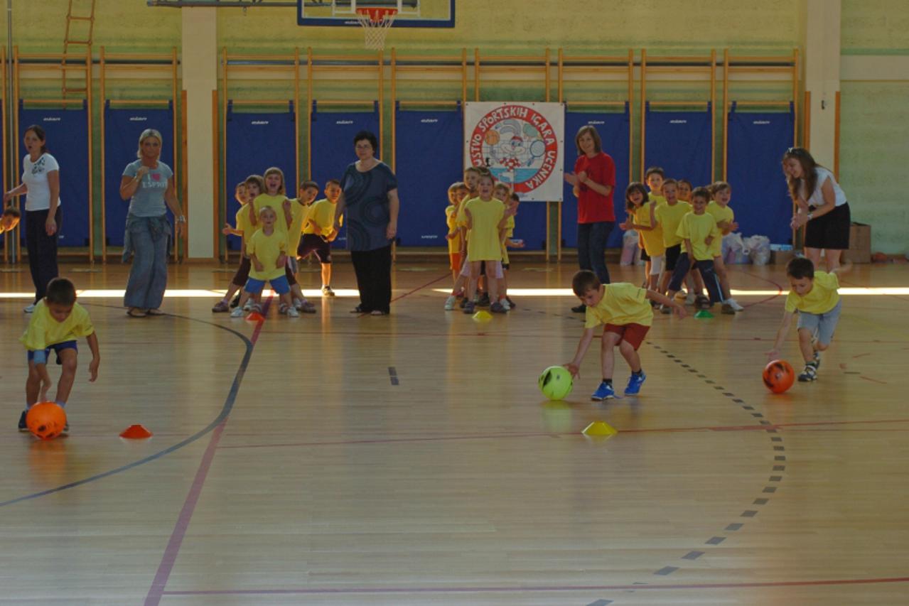 '29.06.2010. Sportska dvorana, Krapina - Otvorenje sportskih igara mladih. Natjecanje vrtica iz Krapinsko zagorske zupanije. Photo: Matija Topolovec/PIXSELL'