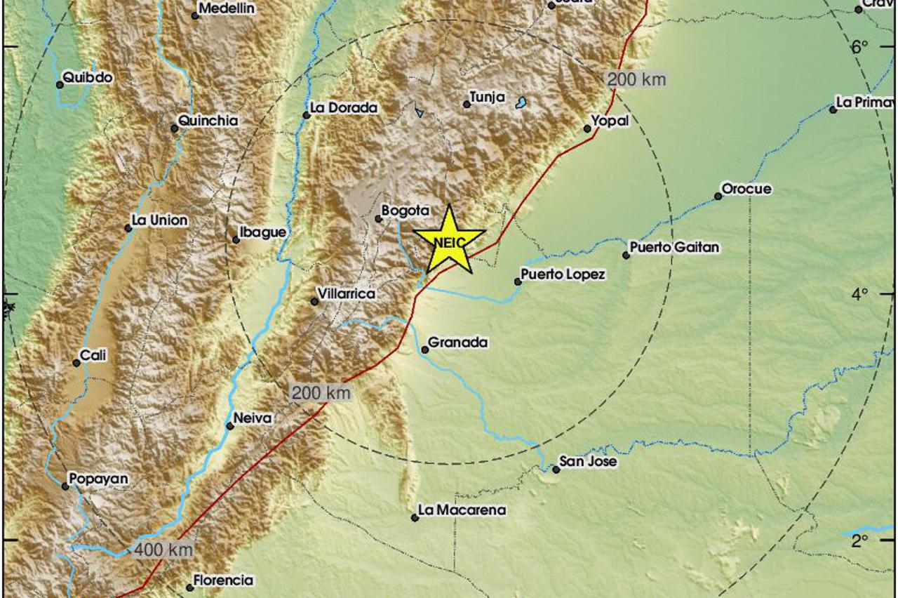 Potres Kolumbija