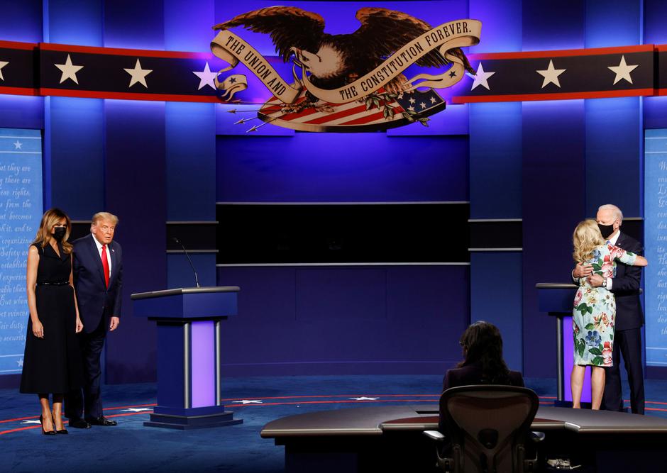 President Trump and Democratic presidential nominee Biden participate in their second debate in Nashville