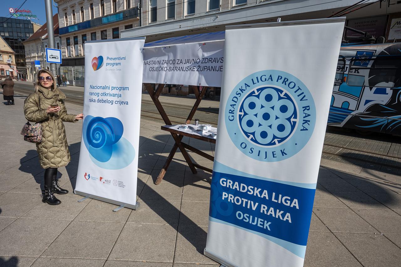 Osijek - Obiljezavanje svjesnosti o raku debelog crijeva