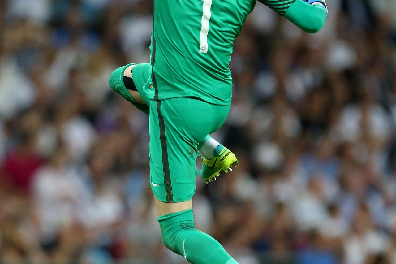 Tottenham Hotspur v Monaco - Champions League - Group E - Wembley Stadium Monaco goalkeeper Danijel Subasic celebrates as  Thomas Lemar (not in picture) scores his sides second goal Steve Paston  Photo: Press Association/PIXSELL