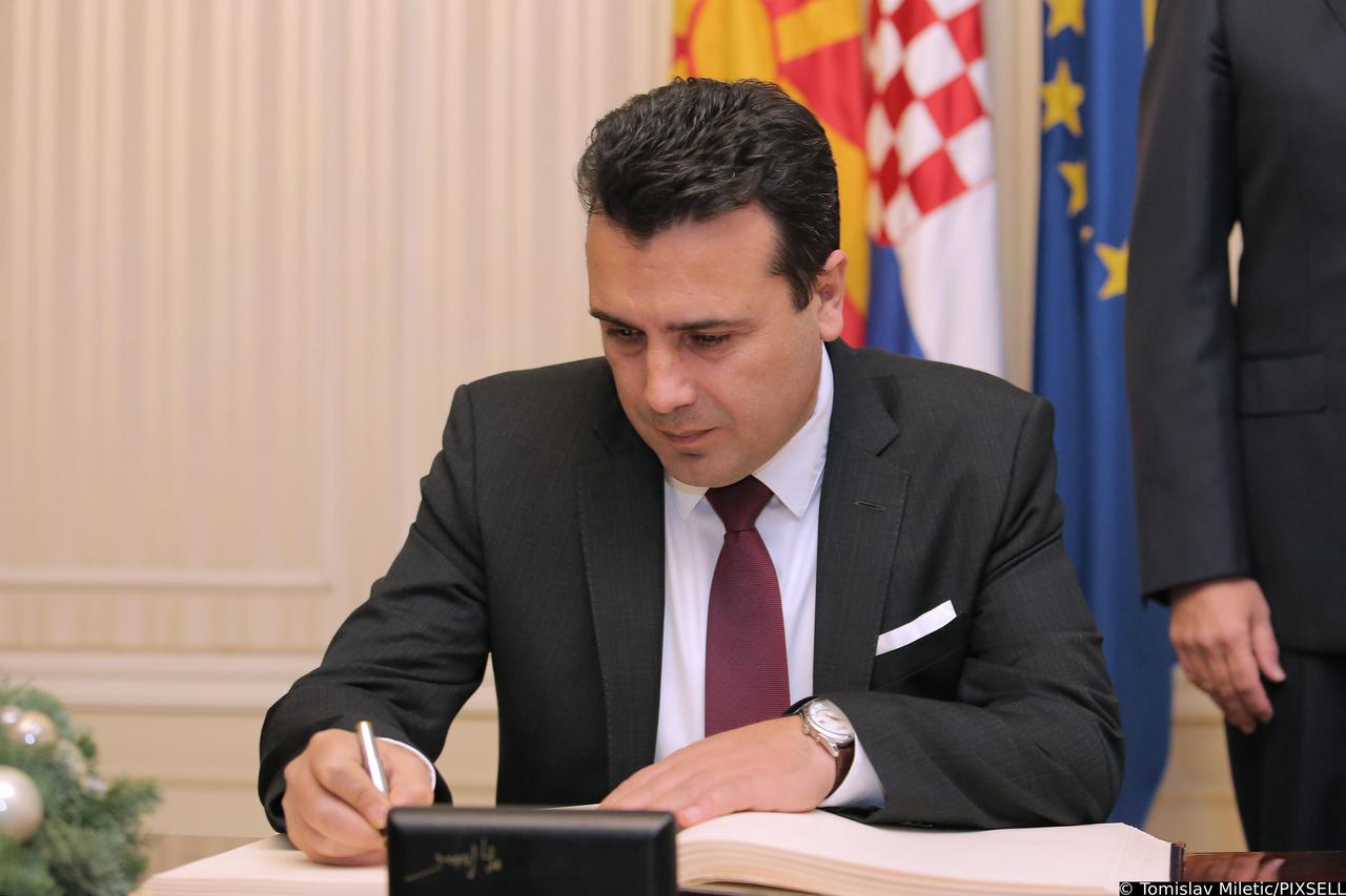 Zagreb: Radni posjet predsjednika Vlade Makedonije Zorana Zaeva Banskim dvorima