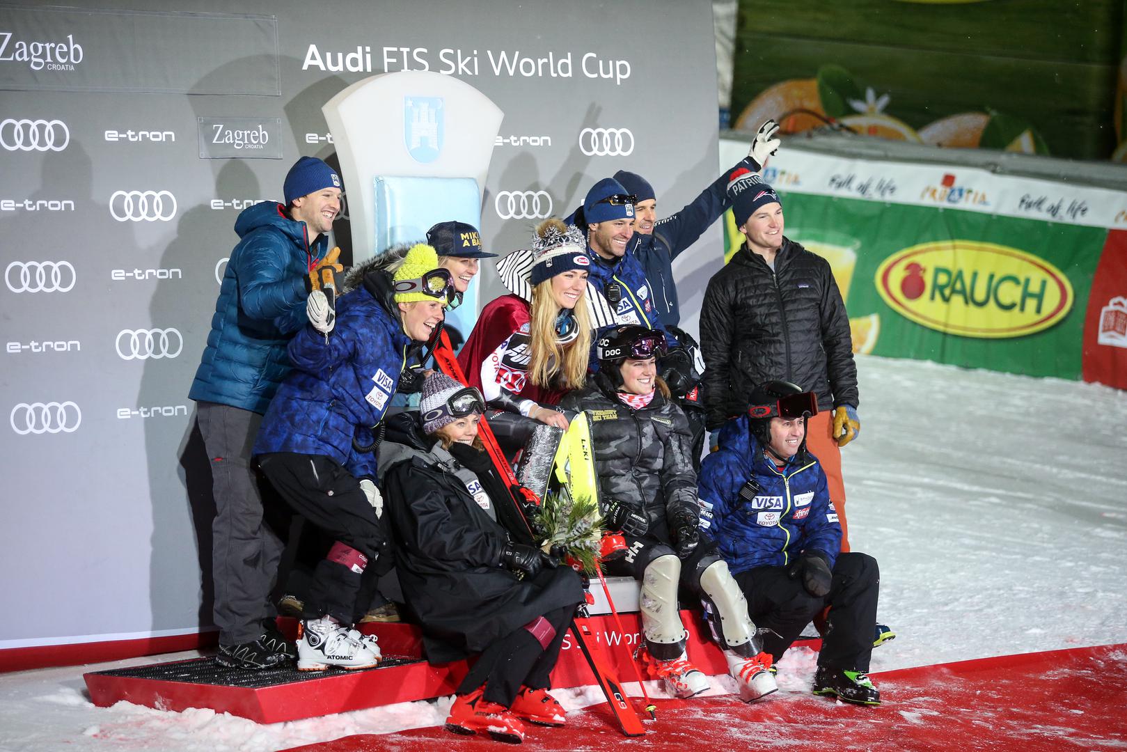 Dosadašnje pobjednice sljemenskog slaloma: 4 - Marlies Schild (Aut), Mikaela Shiffrin (SAD); 2 - Tanja Poutiainen (Fin); 1 - Veronika Velez Zuzulova (Slk), Sandrine Aubert (Fra), Maria Riesch (Njem)