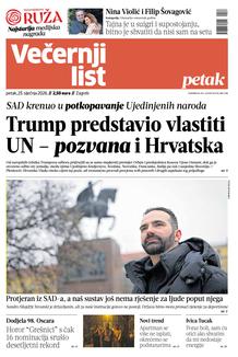 Večernji list naslovnica