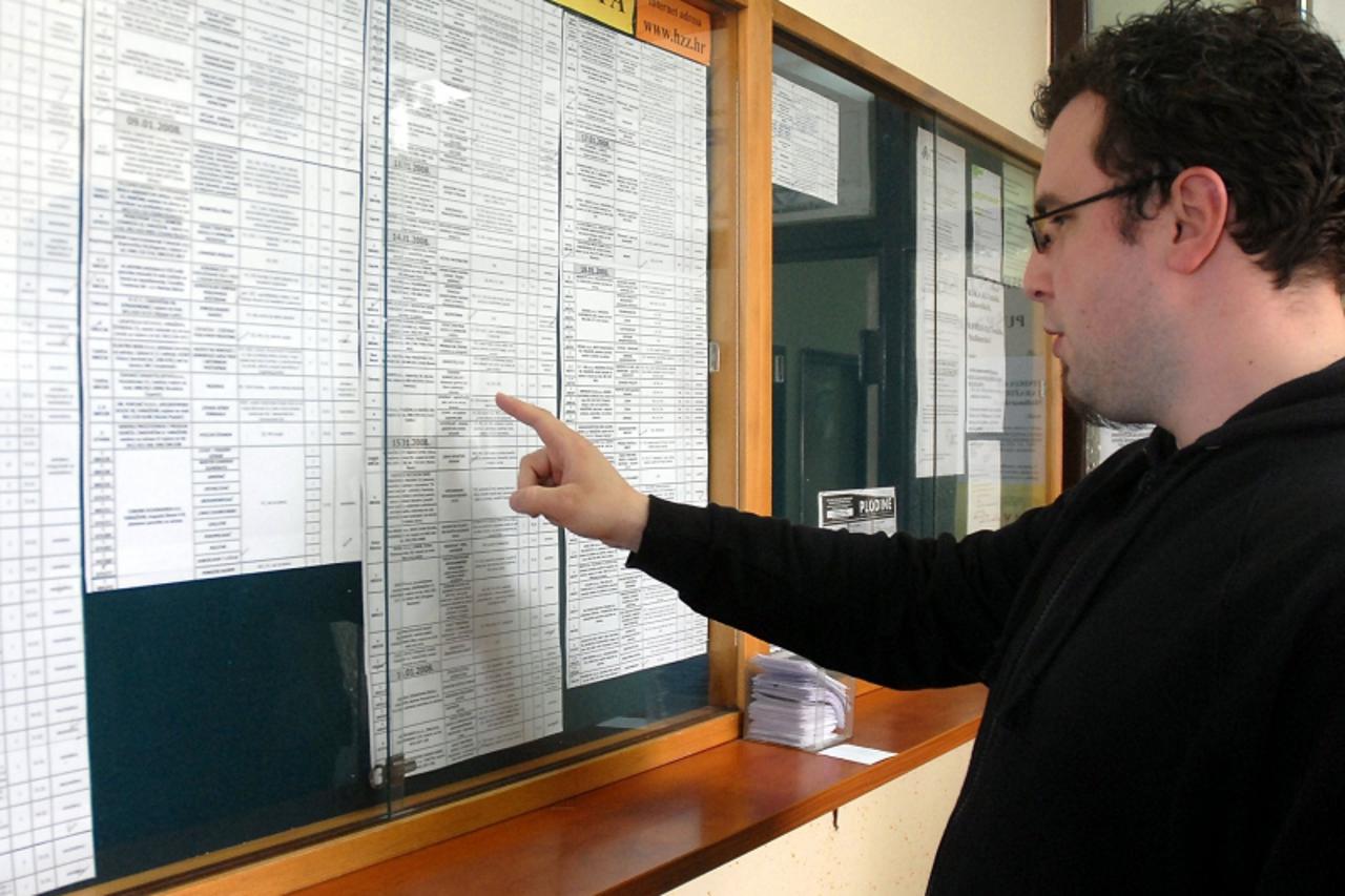 \'varazdin/medjimurje varazdin, burza rada, 18.02.08.  ilustracija uz tekst o burzi rada snimio Marko Jurinec\'