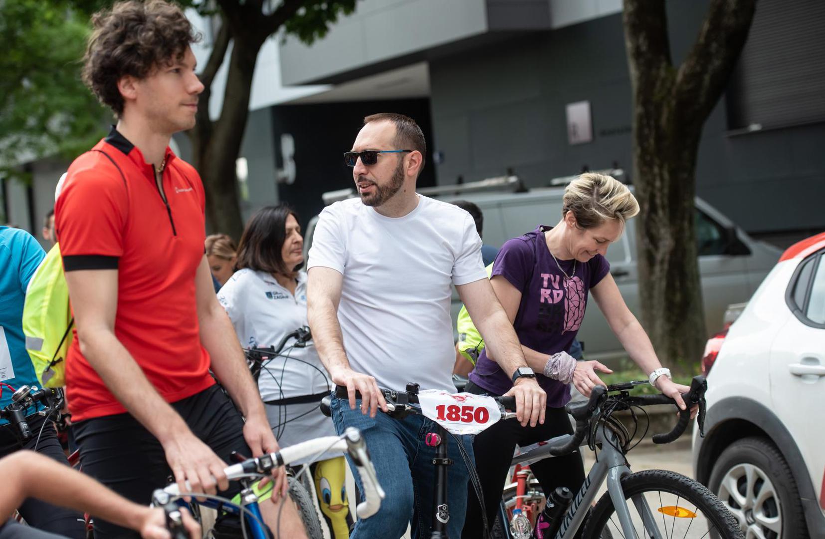 03.06.2023., Zagreb - Start 41. Vecernjakove biciklijade. Gradonacelnik Tomislav Tomasevic Photo: Neva Zganec/PIXSELL