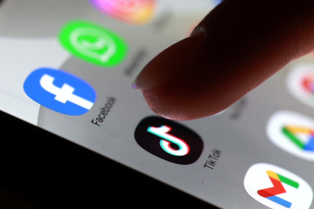 Illustration shows TikTok app