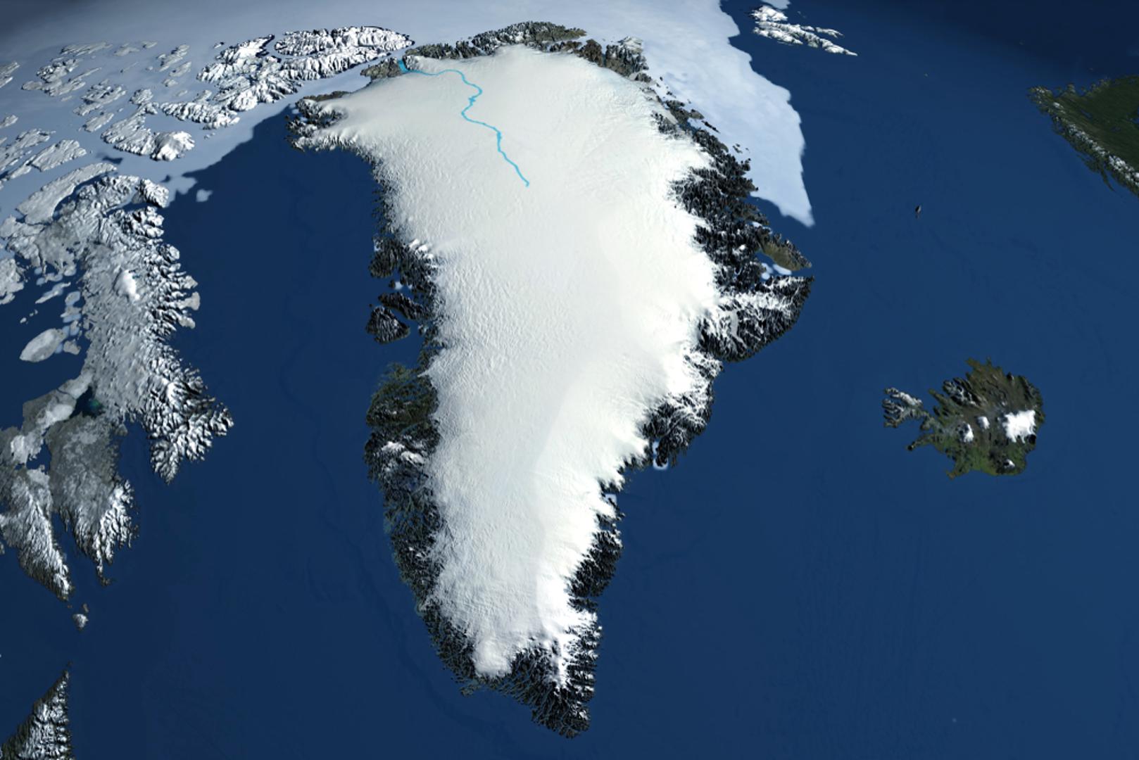Najveći je otok na svijetu (koji nije kontinent): Grenland je najveći ne-kontinentalni otok na Zemlji, s površinom oko 2,16 milijuna km².  Da je riječ o ogromnom prostoru potvrđuje i sam pogled na globus. Na površinu Grenlanda moguće bi bilo smjestiti čitav niz europskih država zajedno.
