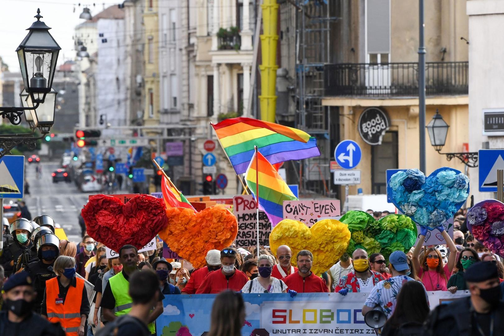 19.09.2020., Zagreb - 19. Povorka ponosa LGBTIQ osoba i obitelji Zagreb Pride 2020 pod sloganom "Sloboda unutar i izvan cetiri zida". Povorka je po prvi puta krenula s Trga svetog Marka. Photo: Josip Regovic/PIXSELL