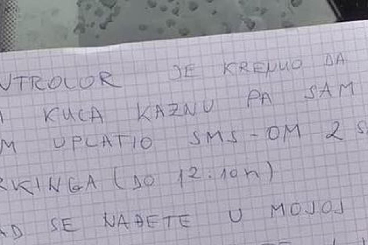 Poruka na staklu