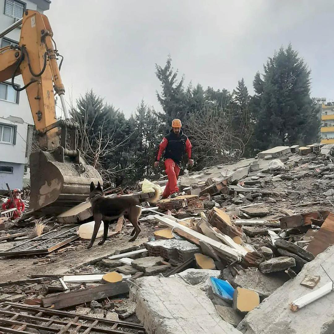 Search and rescue teams are working in the ruins of collapsed buildings in Hatay, south Turkey, February 7, 2023. A powerful earthquake has hit a wide area in south-eastern Turkey, near the Syrian border, killing more than 7000 people and trapping many others. Photo by Cem Bakirci/Depo Photos/ABACAPRESS.COM Photo: Depo Photos/ABACA/ABACA
