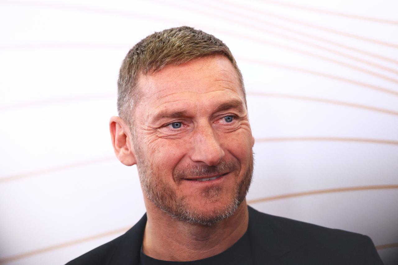 Francesco Totti attends a ceremony in Moscow