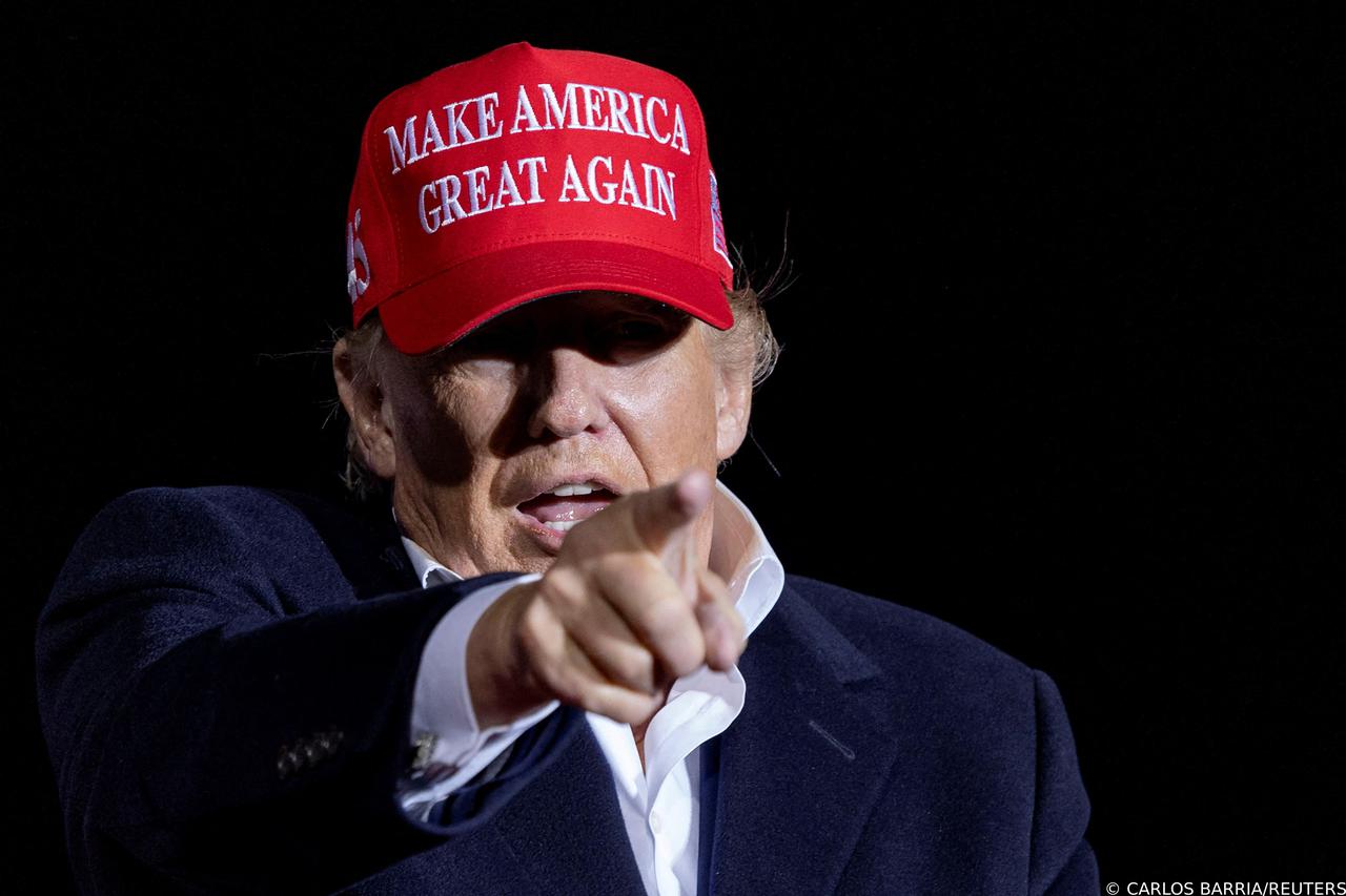 FILE PHOTO: Former U.S. President Donald Trump holds a rally in Florence, Arizona