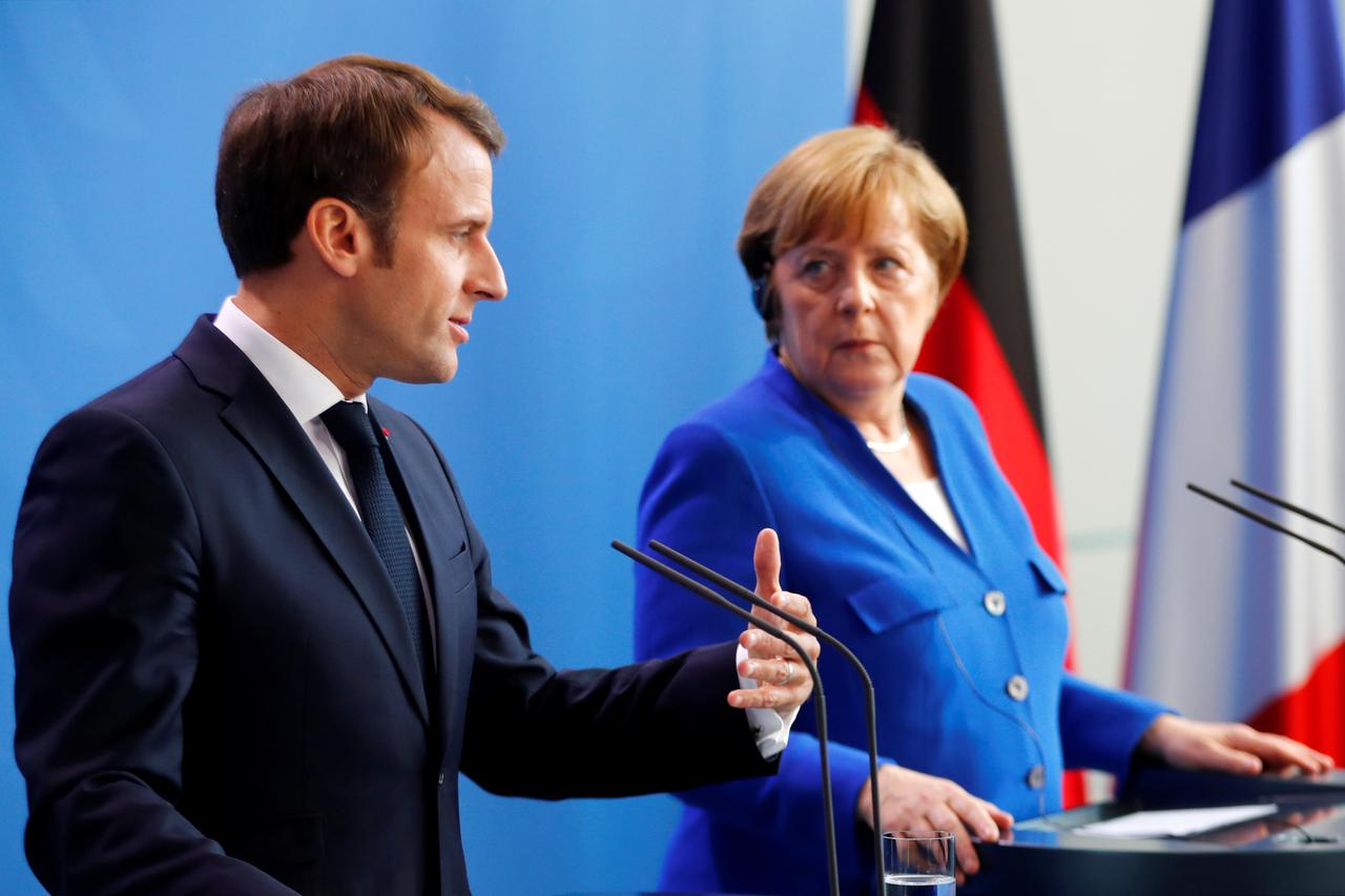 Merkel i Macron