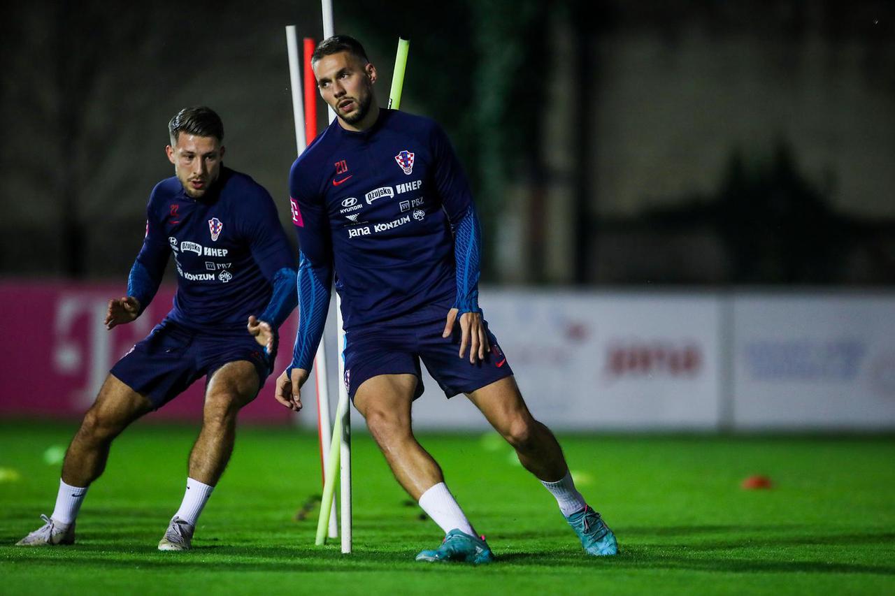 Zagreb: Trening nogometne reprezentacije na terenu Hitrec Kacijan