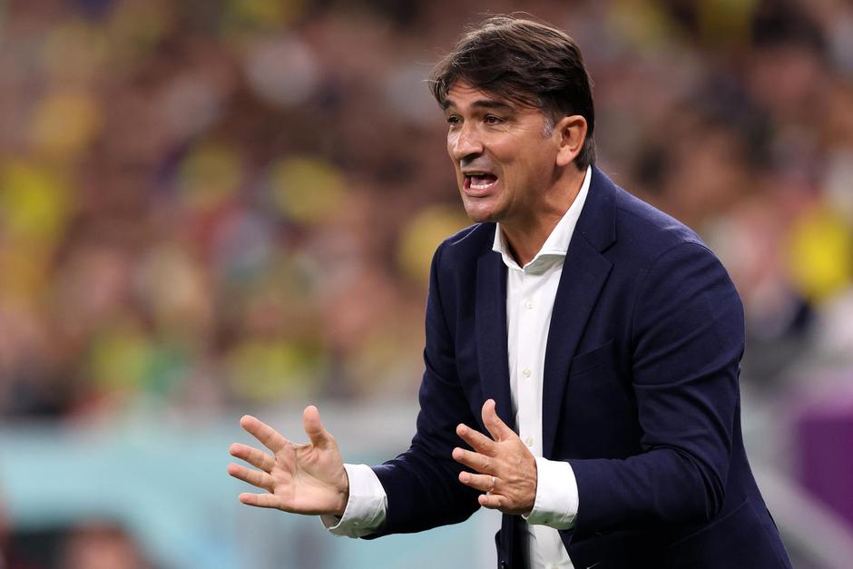 KATAR 2022 - Gestikulacije  Zlatka Dalića za vrijeme utakmice Hrvatrska - Brazil 