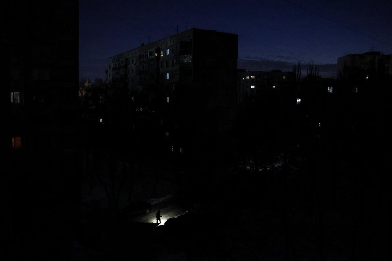 Power blackout in Chernihiv