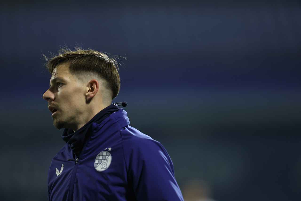 Zagrijavanje nogometaša Dinama i Vukovara uoči početka utakmice 20. kola SuperSport HNL-a