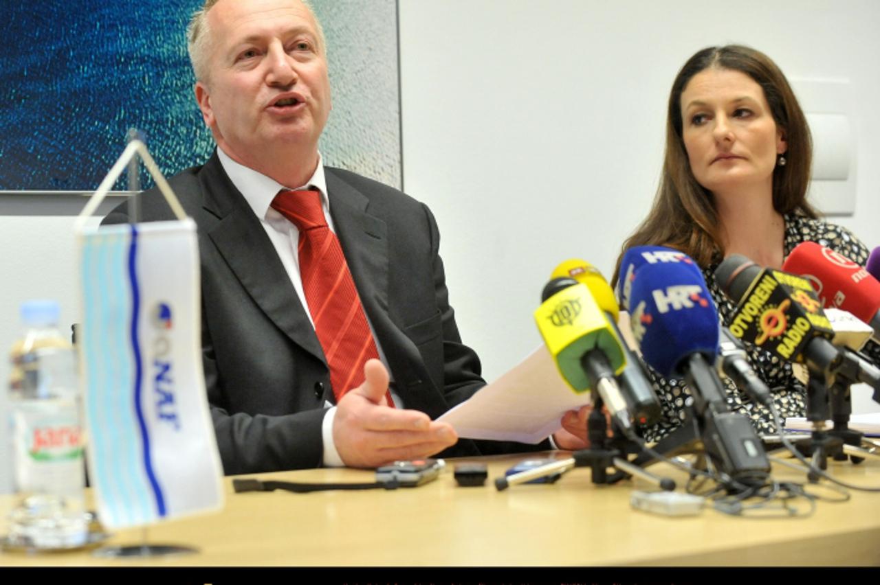 '19.01.2012., Zagreb - Konferencija za medije Ante Markova, predsjednik uprave JANAF-a.  Photo: Marko Lukunic/PIXSELL'