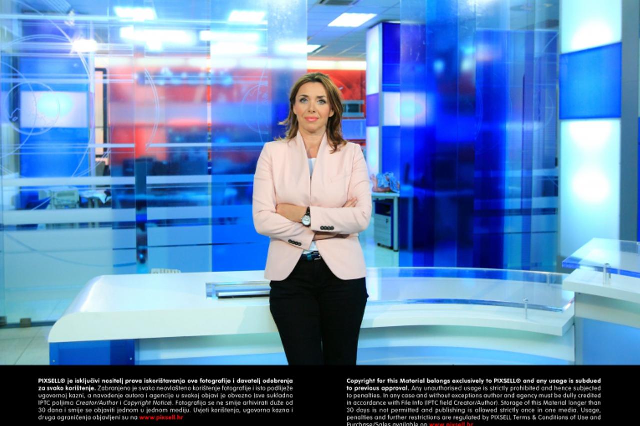 'SPECIJAL FORUM  31.07.2012., Zagreb - Sanja Mikleusevic Pavic, v. d. urednice Informativnog programa HTV-a. Photo: Zeljko Lukunic/PIXSELL'