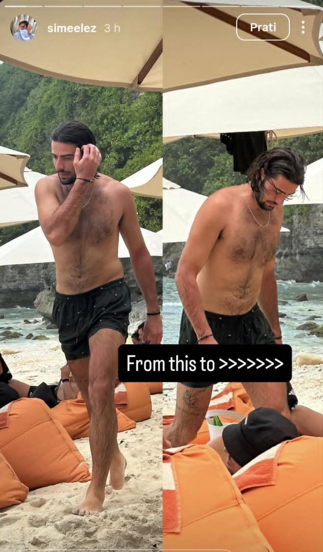 Elez je na svom Instagram profilu objavio seriju fotografija koje zorno prikazuju njegov put. Na prvoj, snimljenoj u opuštenom ljetnom ambijentu, vidimo ga u ležernijem izdanju.