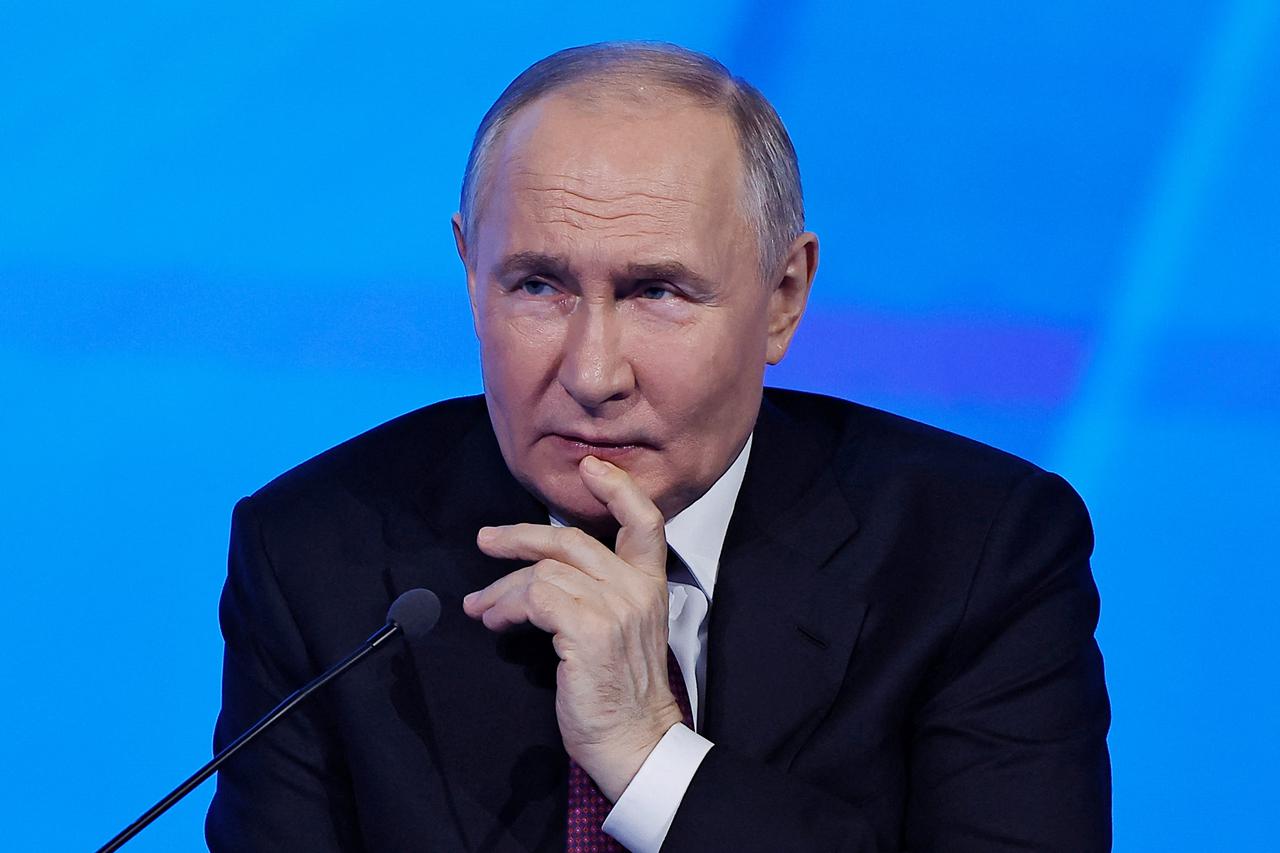 Russian President Putin attends the Congress of the Russian Union of Industrialists and Entrepreneurs in Moscow