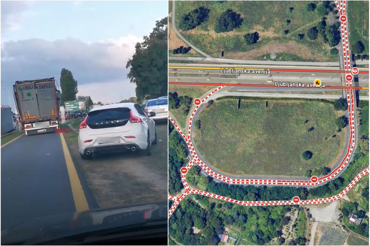 Kamion zapeo pod nadvožnjak