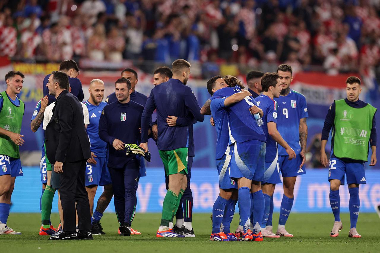 Leipzig: U posljednjem tre?em kolu skupine B na EURU hrvatska nogometna reprezentacija je odigrala 1-1 protiv Italije 