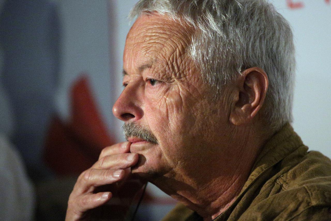 05.09.2016., Zagreb - U kinu Europa se odrzava Festival svjetske knjizevnosti u organizaciji nakladnicke kuce Fraktura. Dvostruki portret -  Talijanski pisac Antonio Pennacchi i hrvatski pisac Slobodan Snajder.  Photo: Zarko Basic/PIXSELL